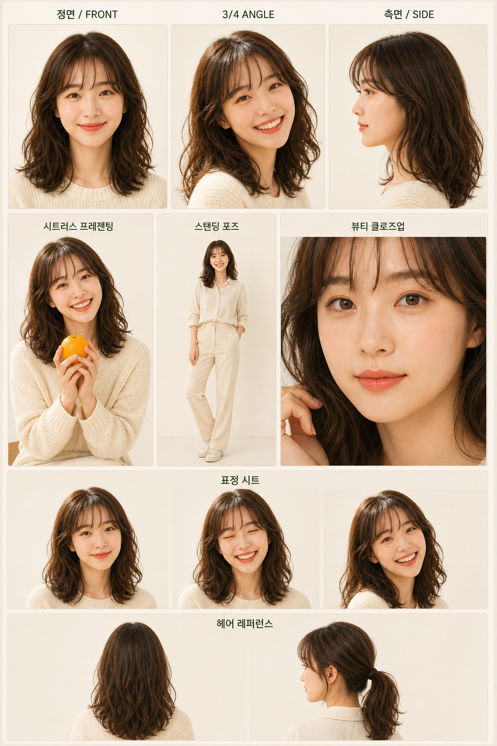 오후제주 캐릭터 디자인 시트